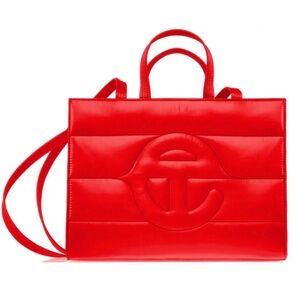 New Unused Telfar medium puffer shopper with dust bag